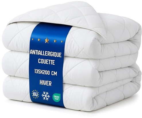 Bettdecke 135x200 Winterbettdecke – Weiche warme Steppbettdecke Schlafdecke für Allergiker, kuschelige Decke mit Füllung, Oeko-Tex Zertifiziert, waschbar