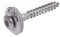Spenglerschrauben aus Edelstahl V2A rostfrei 2-teilig mit EPDM-Dichtscheibe D15mm TX20 Antrieb Torx DIN 7995 ISO 3506 (4,5 x 40 mm, 100)