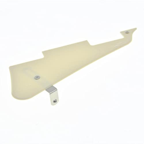 KAISH Solid Cream 1-lagiges LP Gitarren-Pickguard mit Nickel-Edelstahl-Halterung und Stahl-Befestigungsschrauben für USA Gibson Les Paul