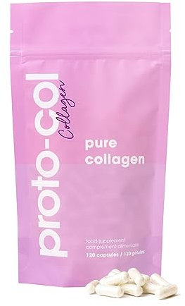 Proto-col Pure Collagen Supplement for Women - Clinically Proven Bioactive Anti-Ageing Hydrolysed Collagen Peptides for Hair, Skin and Joint Health (120 Capsules x 2500mg)