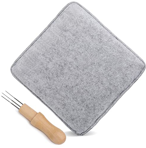 Namner Filzunterlage 25x25 cm, Nadelfilznadeln | Unterlage Zum Trockenfilzen, Unterlage Zum Filzen, Nadelfilz Werkzeugsatz, Nadelfilznadeln und Filzpad