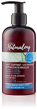 Naturalong - Lait coiffant activateur de boucles sans rinçage - Sublime les boucles et limites les frisottis - 250ml