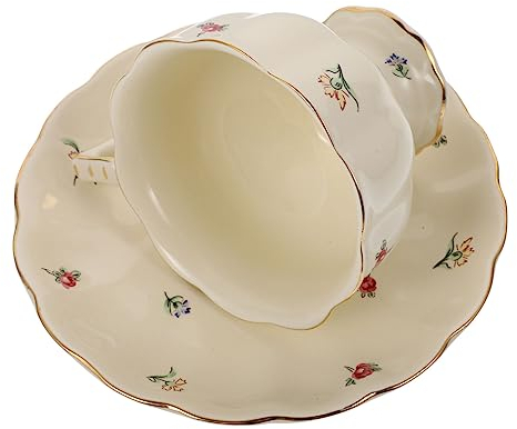 UPKOCH Set Di Tazze Da Caffè in Ceramica Retrò Europee Piattino, Design Floreale Elegante, Per Tè e Bevande Calde, Per Casa, Ufficio e Regali, Completo