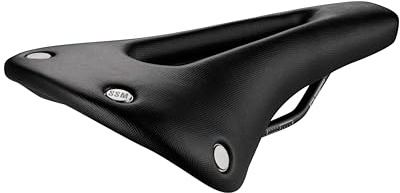Selle San Marco REGAL Short Dynamic – Cykelsadel för Gravel och Bikepacking, med Krom-Manganram, Anatomiskt Hål och Klassisk Dubbdesign – Storlek S3, Svart