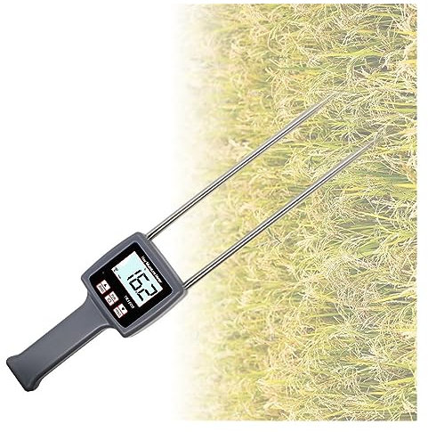 Igrometro Professionale, TK100H Fieno Misuratore di Umidità Con Retroilluminazione for Erba Medica Foraggio Erba Leymus Chinensis Frutteto Strumento di Misurazione umidità, Misurazione rapida