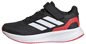 adidas Unisex niños Runfalcon 5 Kids Shoes, Core Black/Cloud White/Lucid Red, 33 EU