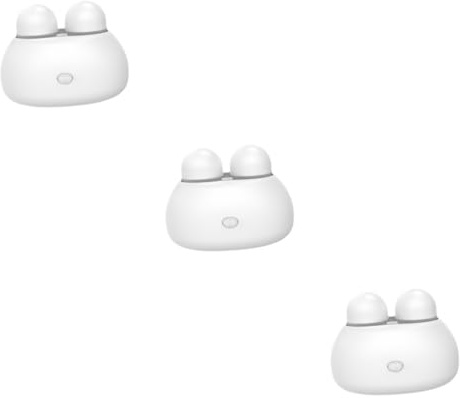 minkissy 3pcs Electric Contact-lens Cleaner Professional Lens Cleaning Machine for Eye Contacts White Portable Sonic Cleaner