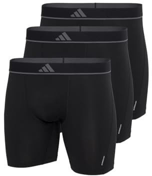 adidas mäns trosor 3-pack boxerkalsonger (3PK) – Active Micro Flex Eco underkläder, Black_4AM015, XXL, Black_4am015, XXL