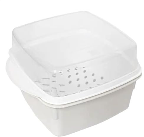 Vaporiera Per Microonde - Vaporiera Per Verdure A Microonde | Fornello A Microonde | Sfiato Per Il Rilascio Del Vapore | Ciotole Per Microonde, Pentole Per Microonde, Contenitore Per Alimenti Versatil