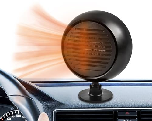 Descongelante de calefacción para coche, descongelador, descongelador, descongelador, descongelante de coche, 360 grados de rotación de coche, ventilador de refrigeración amplificador, calentador de
