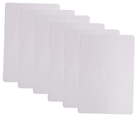 EXQUIMEUBLE Silikon Übungshaut 6 Stück Weiß Flexibel Synthetisch Für Augen Make up Und Tätowiermaschine Anfänger Zubehör