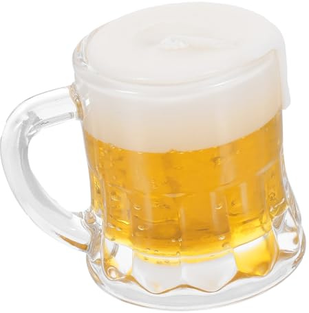 Gogogmee Bougie Verre Bière Miniature Décorative Cire Naturelle Parfumée Cadeau Original pour Fêtes Anniversaires Mariages Bars