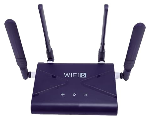 XUMIUZIY Enrutador Inalámbrico WiFi6, Punto de Acceso WiFi 4G LTE con Ranura de Tarjeta SIM 4 Antenas para PC Portátil de Teléfono, Velocidad de 300Mbps 300㎡ Cobertura 32 Dispositivos