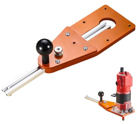 Tyinerc Taglio circolare preciso, guida di fresatura regolabile con impugnatura a sfera ergonomica, frese e modelli, per lavori di fresatura e taglio in interni ed esterni, per il fai da te