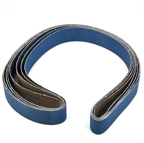 babominimer 4 correas de lijado de cerámica de 5 x 183 cm, grano 40/60/80/120, resistentes al agua para uso húmedo o seco, junta de cinta bidireccional, compatible con lijadoras de banda de 2 x 72