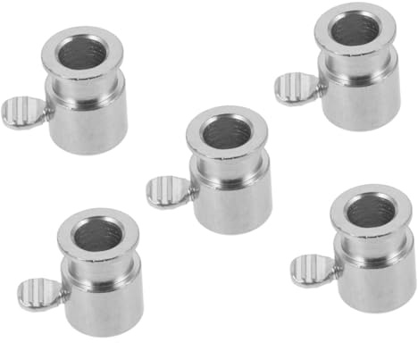 Alasum 5 Pièces Accessoire Rôtisserie Boulons Robustes pour Broche Barbecue Douilles Résistantes Chaleur Support Limiteur pour Tourne-Broche Compatible Gaz et Grillades Extérieur