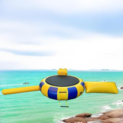 3 m Wasser mit Rutsche – Schwimmender See und Schwimmplattform für Kinder und Erwachsene – perfekt für Sommerspaß am Wasserpark und Pools