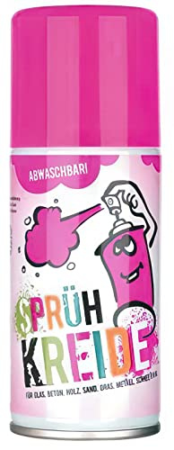 Elliot 4 Stück Sprühkreide 3300198 Kreidespay - abwaschbar! 150 ml Sprühdose pink