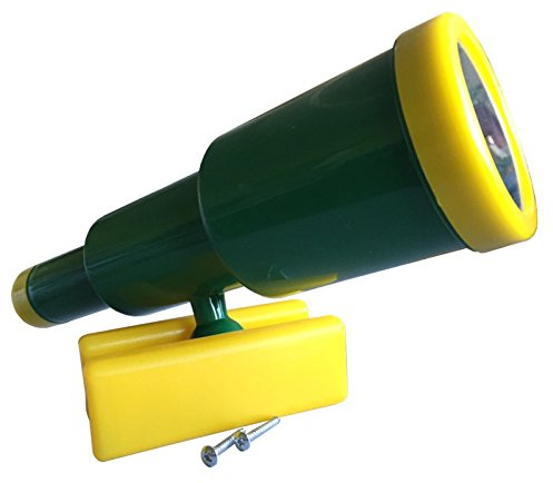 Großes Teleskop Fernrohr für Spieltürme, (grün/gelb)