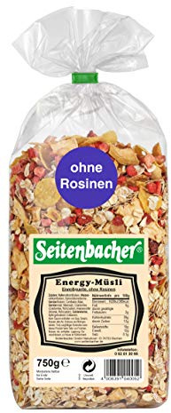 Seitenbacher Energy-Müsli I ohne Rosinen I Vollkorn (1 x 750 g)
