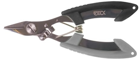 Zeck Braid Scissors - Angelschere, Scharfe Schere für geflochtene Schnur & monofile Angelschnur, Vorfachschere, Anglerschere Edelstahl, rostfrei