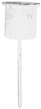 Ib Laursen kurzer Spieß für Stabkerzen, weiß im 4er-Set