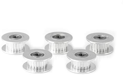 5 Stück 2GT Zahnriemenscheibe Aluminium 20 Zähne 3mm Bohrung für 10mm Gürtel 3D Drucker Zubehör Riemenscheibe