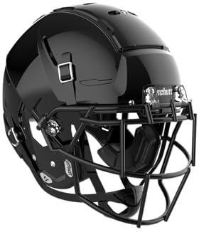 Schutt Youth F7 LX1 Football Helmet, EGOP NB VC Facemask Attached, Small, Black