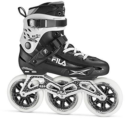 FILA SKATES Houdini 125 Inline Skate, Black/White, 40