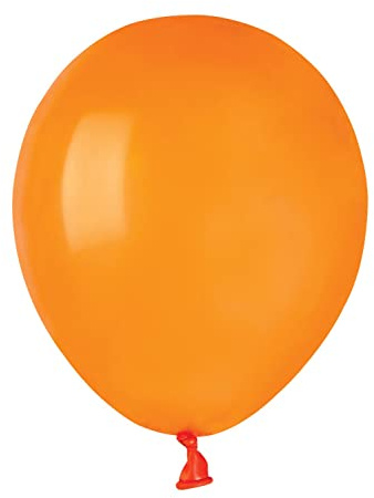 Busta 100 palloncini in lattice naturale Premium Quality A50 (Ø 13cm / 5), arancione