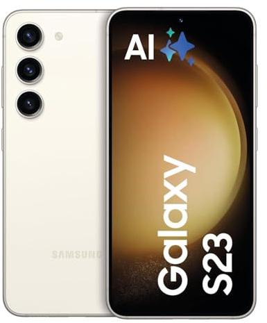Samsung Galaxy S23 AI-Android-Smartphone, 256GB, 3.900mAh Akku, Smartphone ohne Vertrag Cream inkl. 36 Monate Herstellergarantie [Exklusiv bei Amazon]