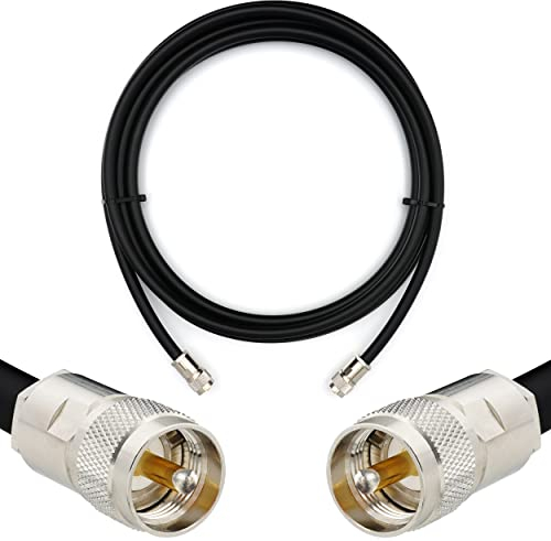 RANGEFUL 10m PL259 UHF Koaxialkabel — Wetterfestes 8D-FB Verlängerungskabel mit PL-259 Stecker — Ultra-Verlustarmes PL Kabel für CB Funk HAM Funkgerät SWR Antennen Amateurfunk