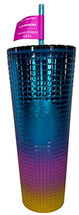 Starbucks Vaso Tim Singleton Rainbow Grid Gradient Ombre - Venti 24 oz - Verano 2023