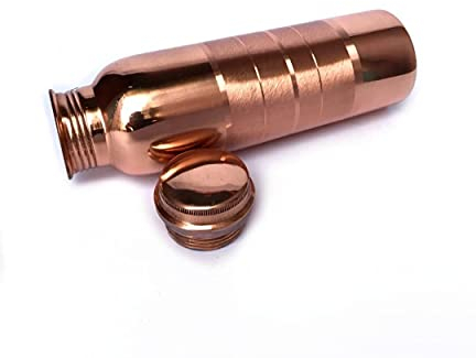 PR INTERNATIONAL Pure Copper Water Bottle with Lid 900ML