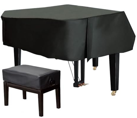 Abdeckung Für Flügel Klavier Grand Piano Vollständige Abdeckung Leather Waterproof Piano Cover Optionaler Klavierhockerbezug Best covers for general purpose grand pianos(B,200cm/79in)