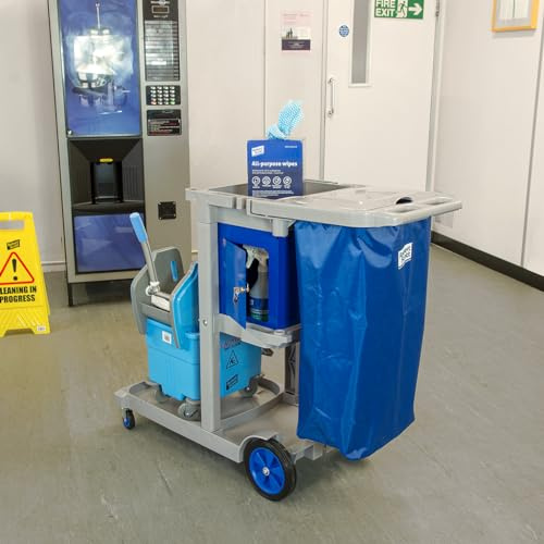 Eco Friendly Cleaners Jolly Trolley With Lockable Box 104384/101272