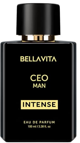Bellavita Luxury CEO MAN INTENSE Eau de Parfum | 100 ml (3.4 fl.oz.) | Perfume for Men | Aromatic, Lavender, Carnation, and Musk Notes | Long Lasting Men's Fragrance