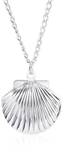 MayDee Mermaid Melody Halsketten Mermaid Shell Anhänger Muschel Anhänger Damen Geschenk (A)