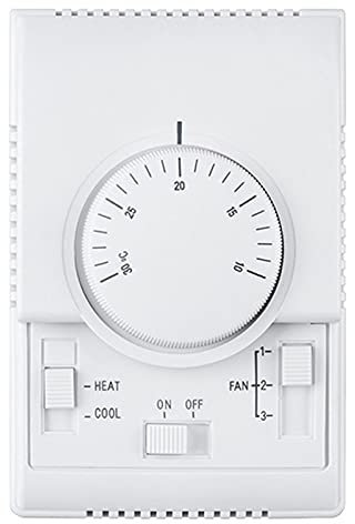Yuemsh MT01 220VAC Termostato Meccanico Condizionatore D'Aria Termostato per Ventilconvettori Regolatore di Temperatura Caldo