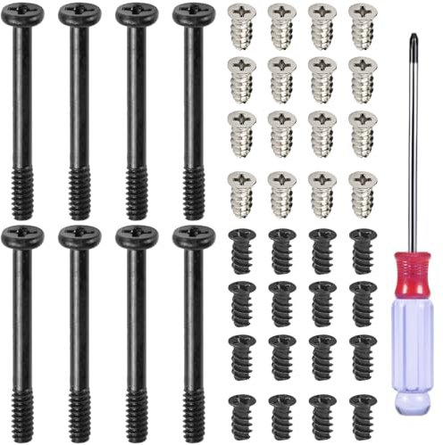 Xiatiaosann Set di viti per ventole di raffreddamento per PC, viti per ventole per radiatori per PC in acciaio al carbonio M5x10mm (90 pezzi)