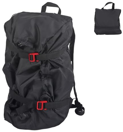 Ejoyous Bolsa de Cuerda para Cuerdas de Escalada, Bolsa para Cuerdas de Escalada, Mochila de Cuerda con Correa para el Hombro Plegable, Mochila de Hombro Impermeable para Montañismo para