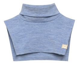 Dilling Halswärmer aus natürlicher Merinowolle für Babys - Lichtblau Melange Einheitsgröße