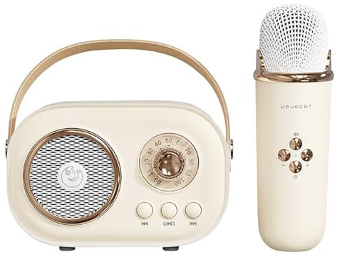 Macchina per karaoke, Macchina per karaoke portatile - Piccola macchina per karaoke senza fili | Macchina per karaoke portatile con effetti di cambio voce, ideale per feste all'aperto e maggio
