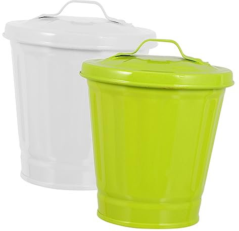 Ciieeo Mini Poubelle Pratique Pour Le Stockage Des Déchets Idéale Pour Le Salon La À Coucher Ou Le Bureau