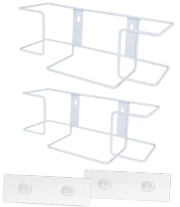 MagiDeal 2 Pieces Facial Tissue Wire Rack Metal Glove Rack Wall Mounting Disposable Glove Dispenser for Kitchen Garage Laboratories