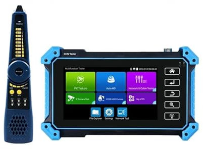 Tester IPC Tester CCTV IPC-5200C Plus 8MP AHD CVI TVI SDI Tester for telecamere IP Ipc 5100c Plus Tester for cavi VGA Touch Screen da 5.4 ,Auto HD(IPC-5100c plus)