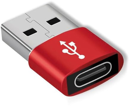 Genérico USB Adapter, Charger Cable, Compact Design Plug Play High Speed Lightweight Build Reversible Fit Device Ready, Type C Converter for Phone, Home, Car, Tablet, Laptop, Pc