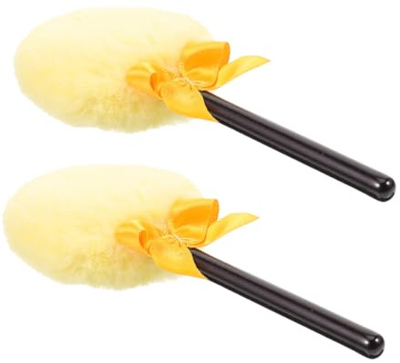 BIUDECO 2pcs Plush Puff for Body Setting Fluffy Body Talcum Puff for After- Use