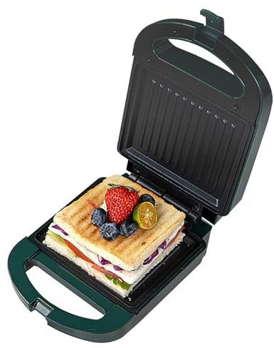 laxreheye Sandwichera | Gofrera Con Luces LED Indicadoras - Plancha 650W Parrilla Waffles Limpieza Sencilla Para Cocina Desayuno Cena Hogar