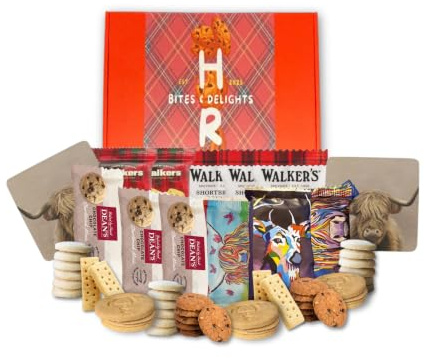 HR Bites & Delights Scottish Gift Shortbread Hamper Including All Butter Shortbread Biscuits | Shortbread Gift Set Suitable for Men and Women